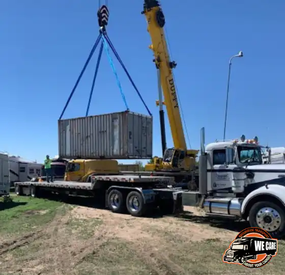 loading-a-container loading a container for transport