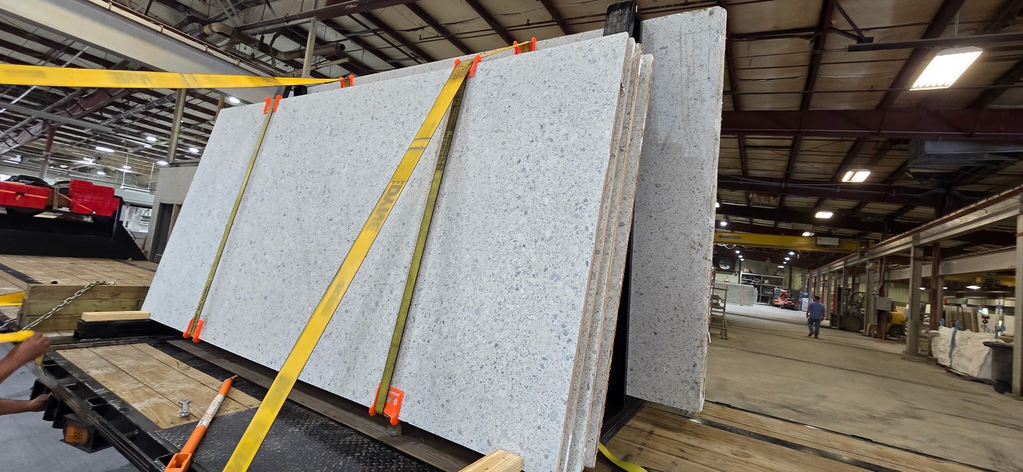 1 A Frame of 18 stone slabs
