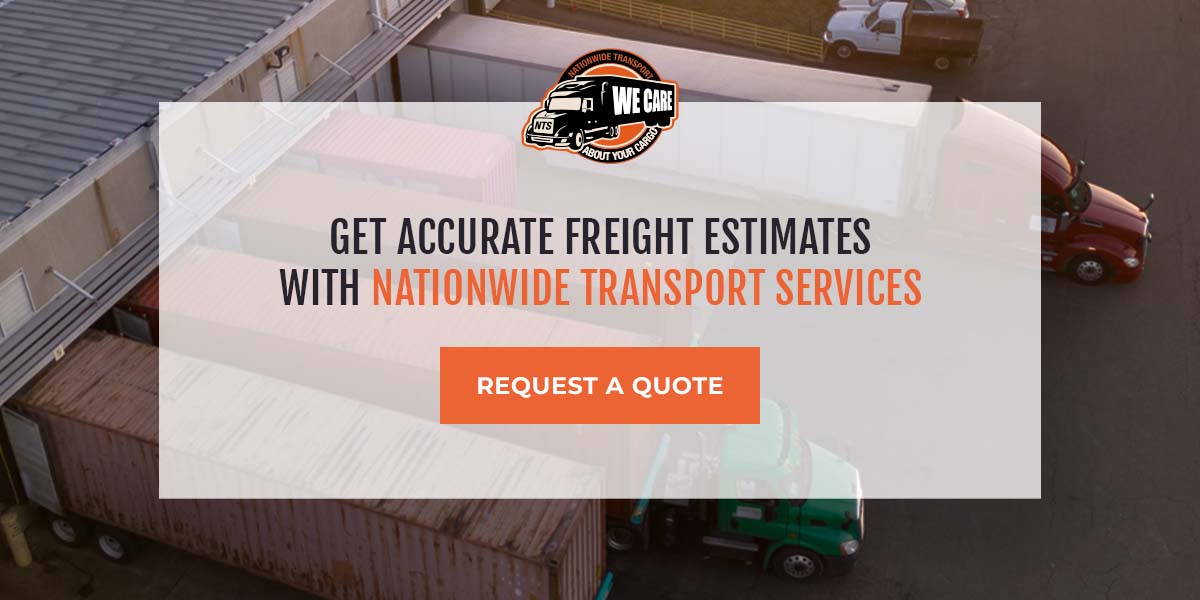 Get accurate freight estimates with Nationwide Transport Services