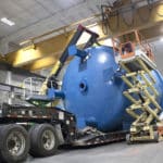 blue boiler tank