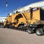 Wheel Loader on a Trailer
