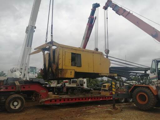 Double Wrecker Crane Haul