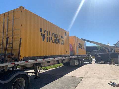 Yellow Shipping Containers