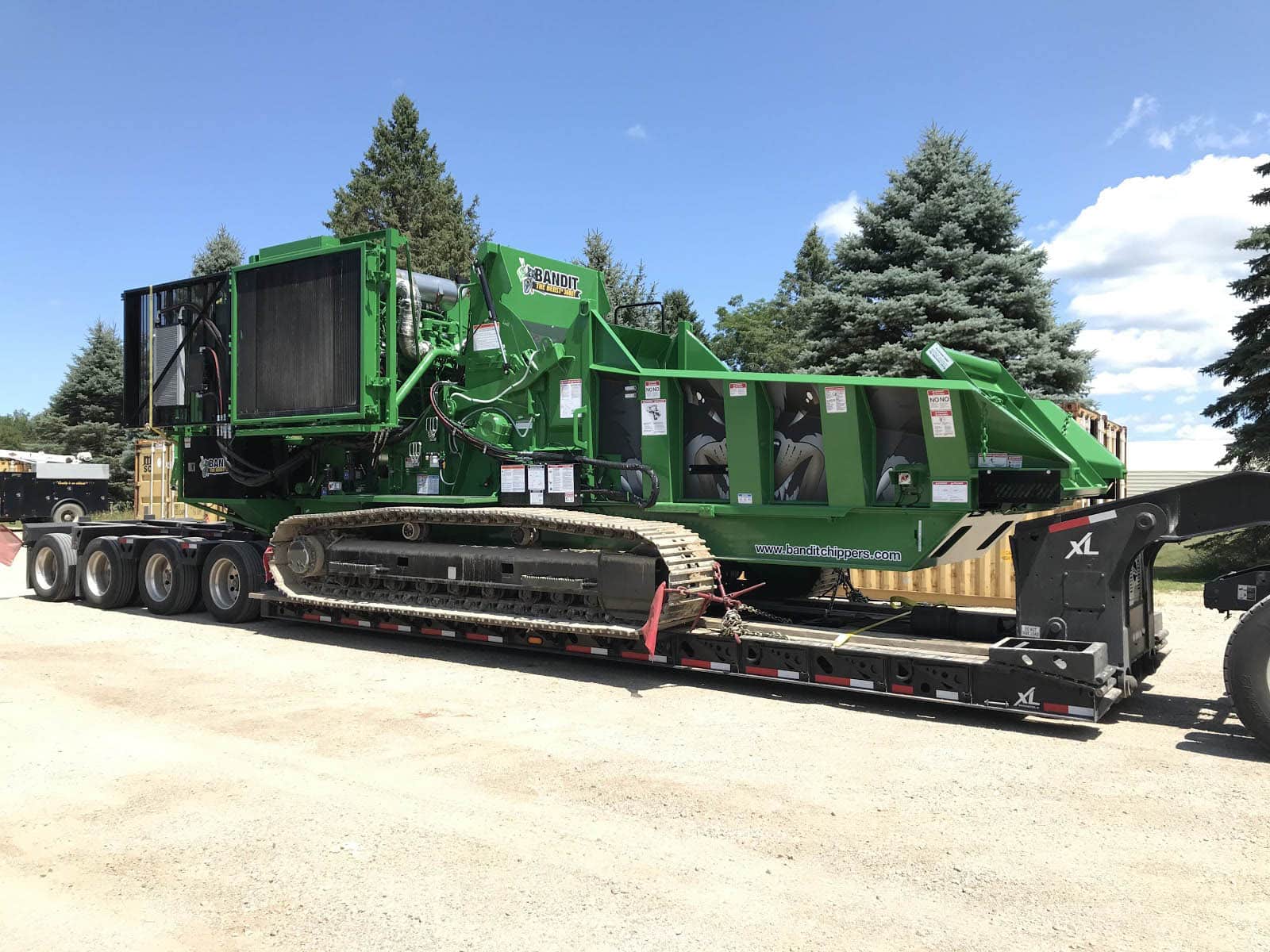 Professional trucking service hauling an oversized heavy haul load