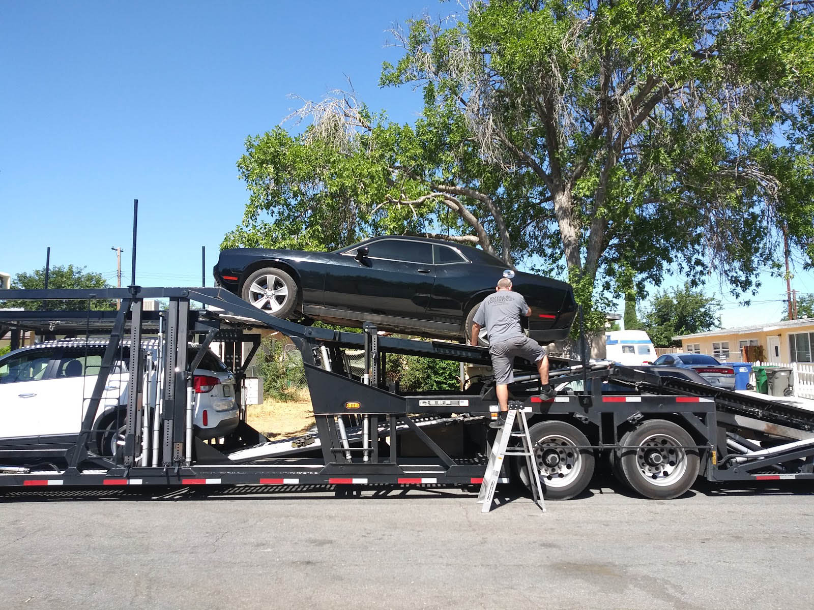 Loading Car Onto Trailer