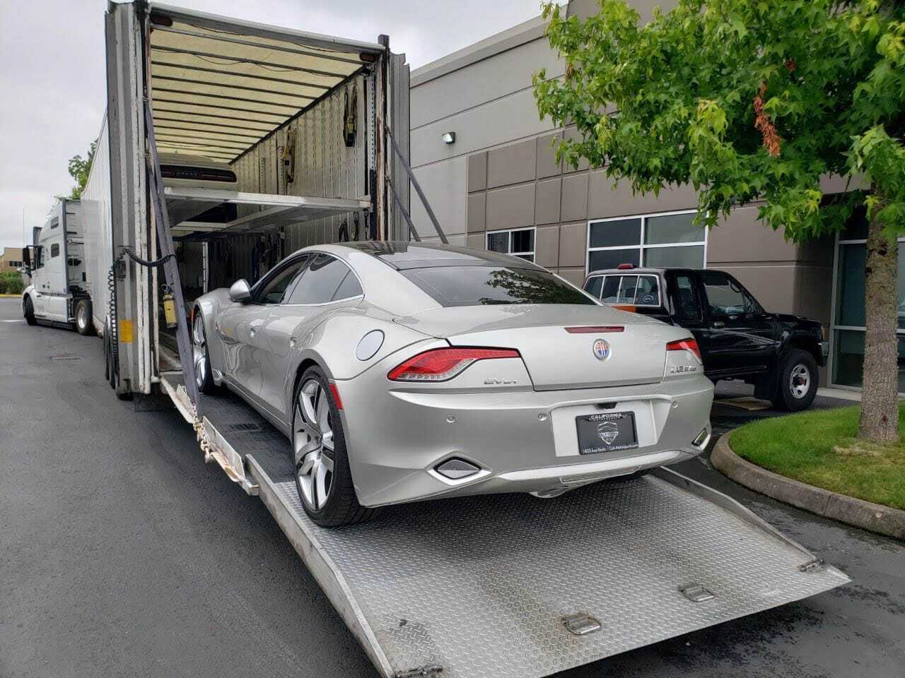 Car Entering Truck