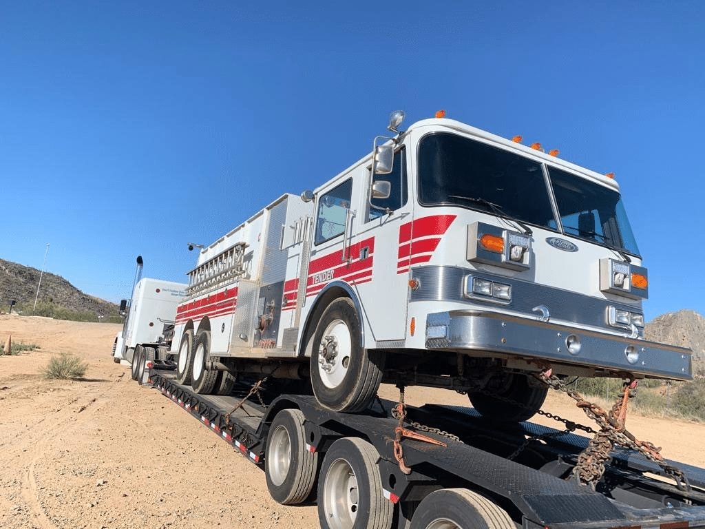 Transporting Firetruck
