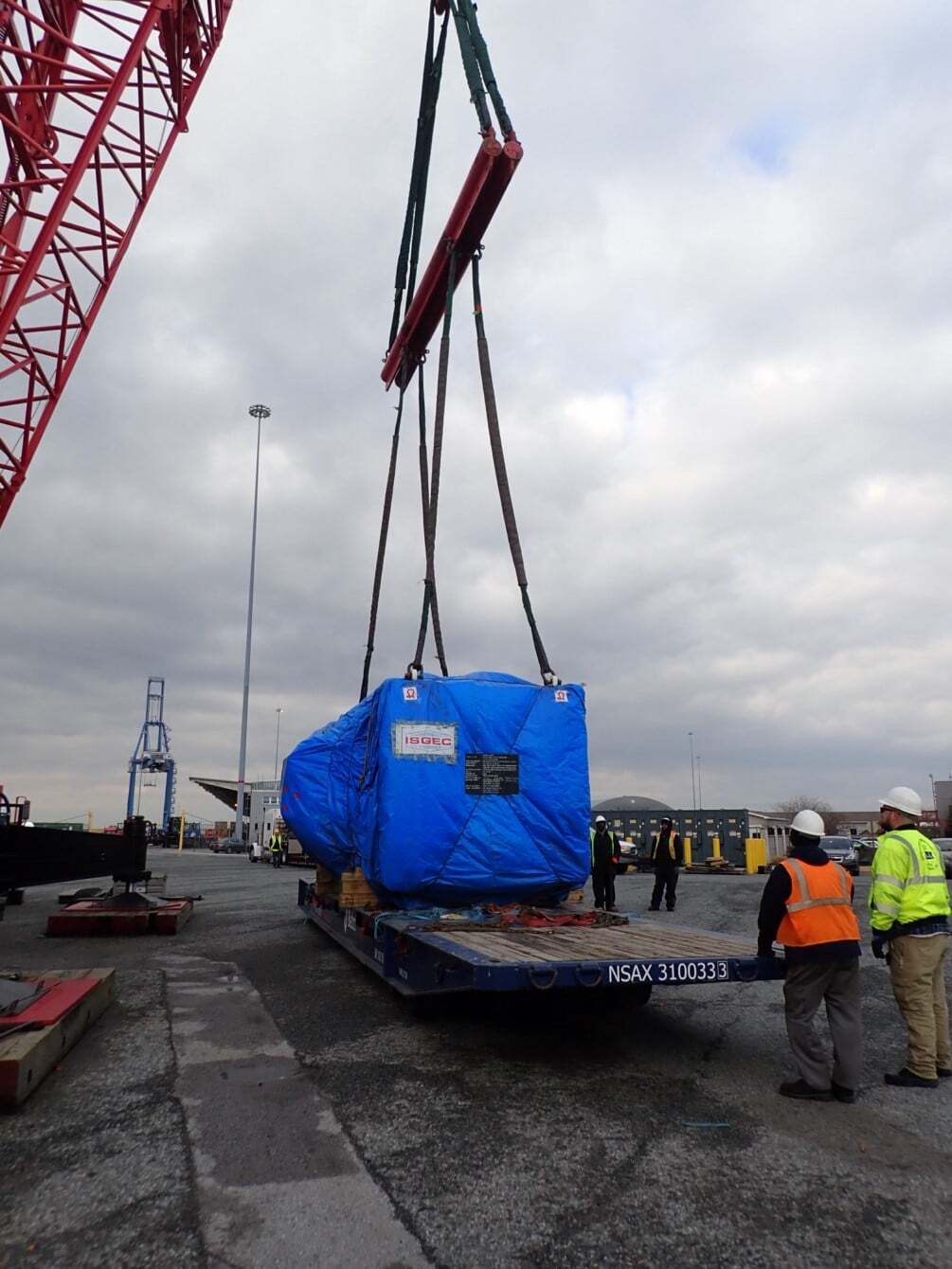 Loading Wrapped Container