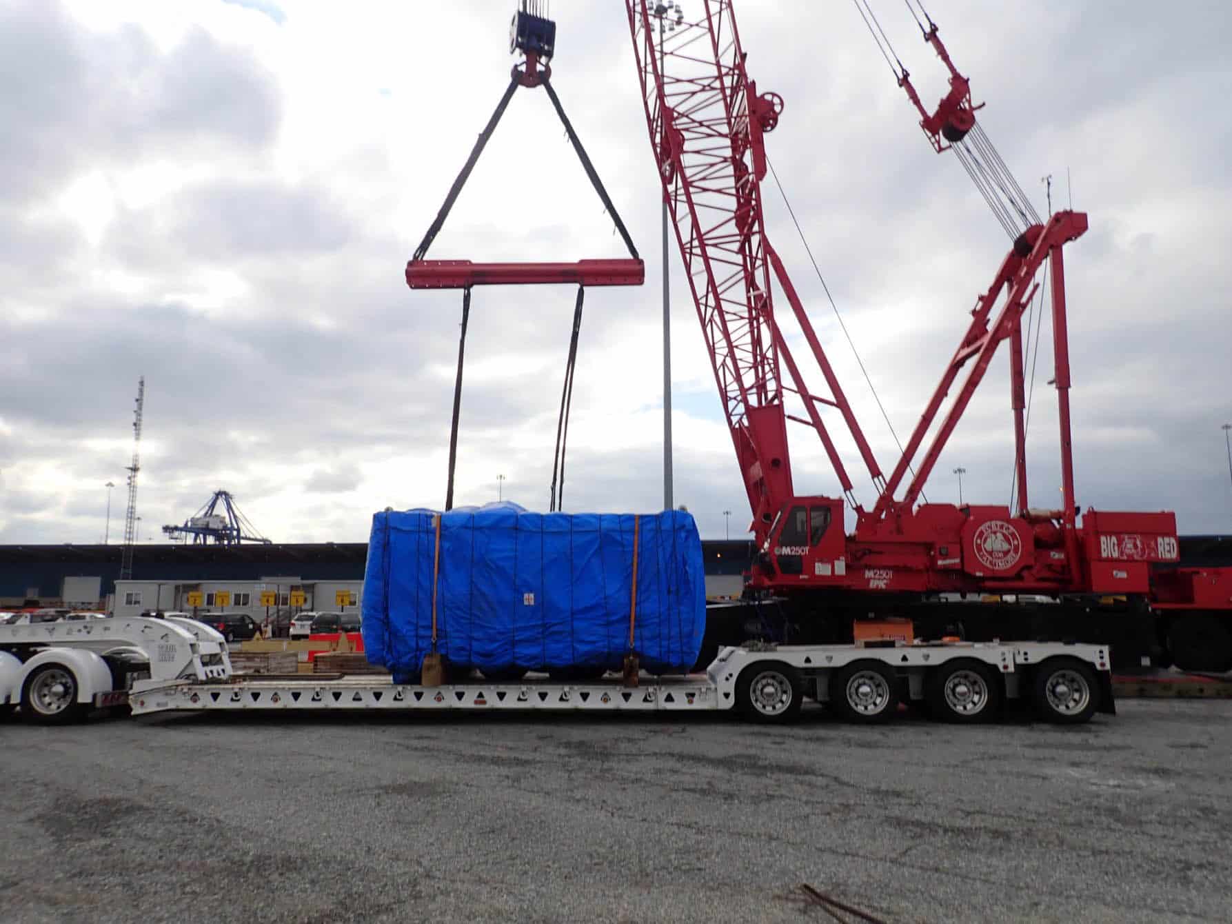 Loading Wrapped Container