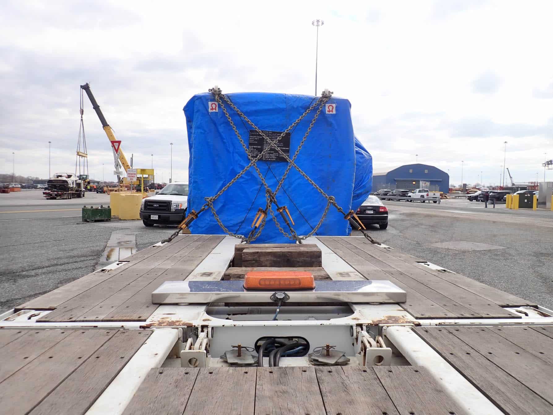 Loading Wrapped Container