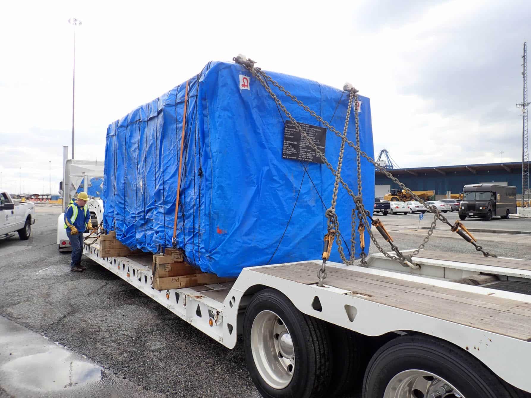 Loading Wrapped Container