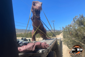T-Rex Dinosaur Steel Art Piece